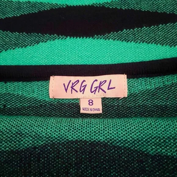 VRG GRL Dress Women's Size US 4 Bodycon Midi Open Back Stretchy Teal Green Blue - Picture 10 of 11